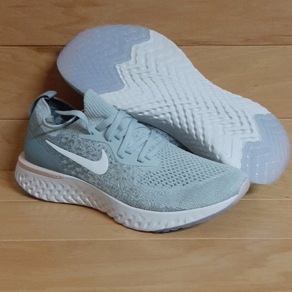 Nike Shoes - Nike  Womens Epic React Flyknit Light Silver Sail